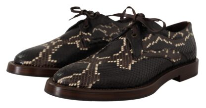 Dolce & Gabbana - Elegant Formal Python Derby Shoes