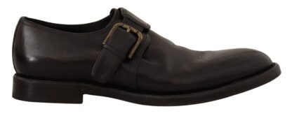 Dolce & Gabbana - Elegant Black Leather Monk Strap Formal Shoes