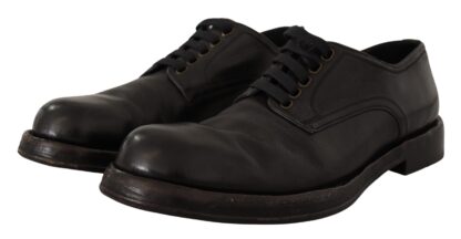 Dolce & Gabbana - Elegant Black Leather Men's Dress Shoes