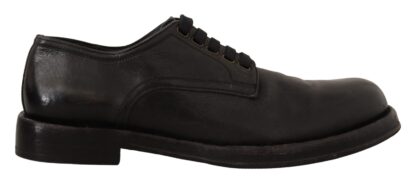 Dolce & Gabbana - Elegant Black Leather Men's Dress Shoes