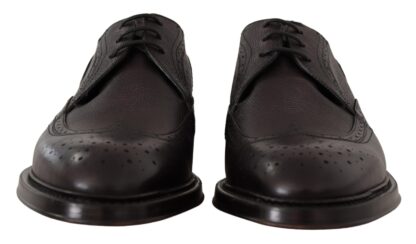 Dolce & Gabbana - Elegant Purple Wingtip Men's Formal Shoes