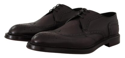 Dolce & Gabbana - Elegant Purple Wingtip Men's Formal Shoes