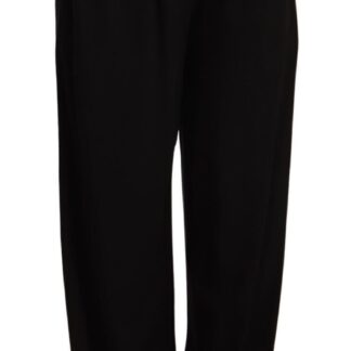 Armani - Elegant High Waist Silk Blend Trousers