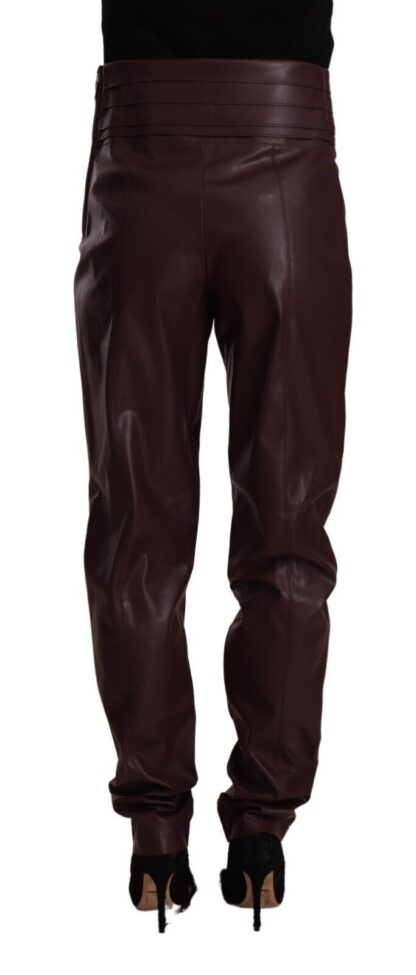 Patrizia Pepe - High Waist Skinny Trousers in Dark Brown