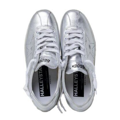 Golden Goose - Elegant Silver Patent Sneakers for Men