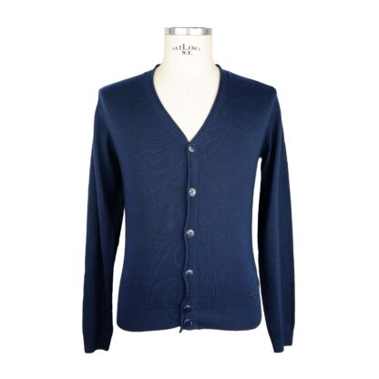 Yes Zee - Blue Polyester Men Cardigan