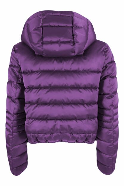 Yes Zee - Chic Purple Hooded Short Jacket