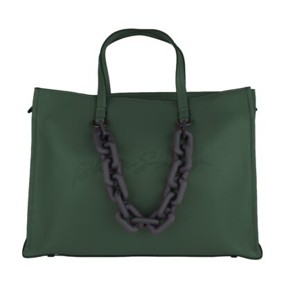 Plein Sport - Green Polyethylene Women Shoulder Bag