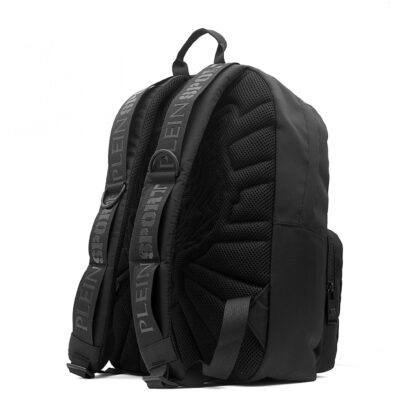 Plein Sport - Black Polyester Men Backpack