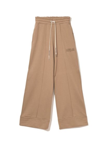 Comme Des Fuckdown - Chic Brown Cotton Sweatpants with Front Seam