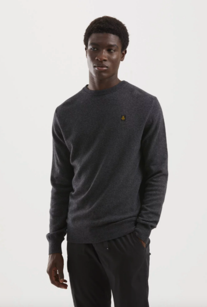 Refrigiwear - Gray Wool Men Sweater