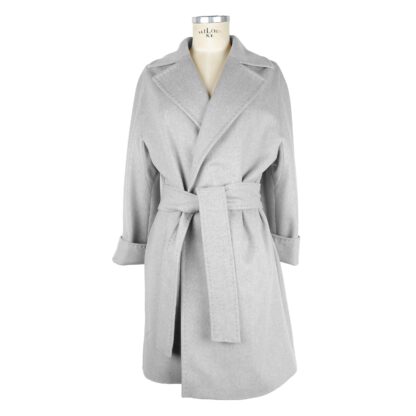 Made in Italy - Gray Wool Women Coat