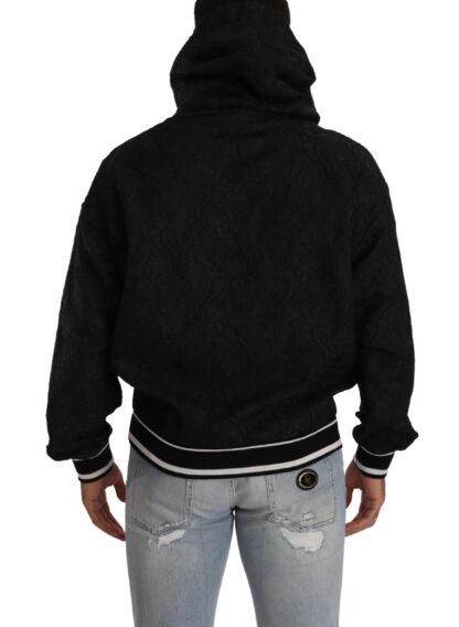 Dolce & Gabbana - Elegant Black Logo Detailed Hooded Sweatshirt