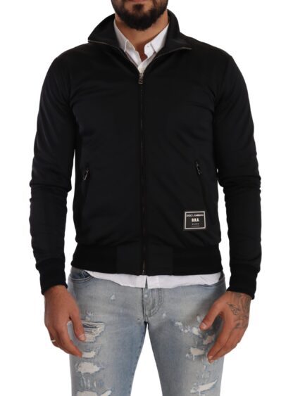 Dolce & Gabbana - Elegant Full Zip Cardigan Sweater - Black