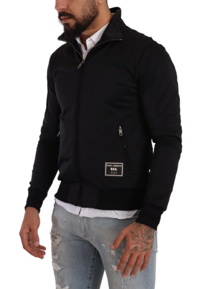 Dolce & Gabbana - Elegant Full Zip Cardigan Sweater - Black