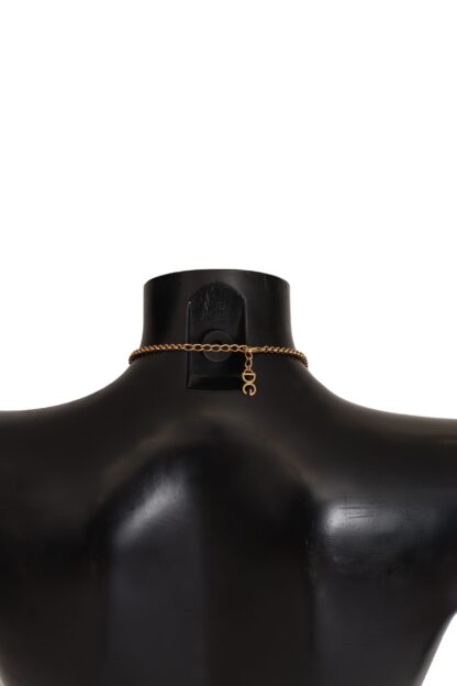 Dolce & Gabbana - Elegant Gold Charm Cross Necklace