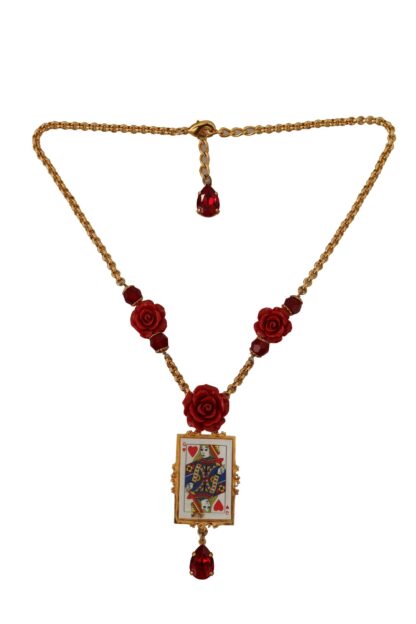 Dolce & Gabbana - Queen Card Deck Crystal Necklace