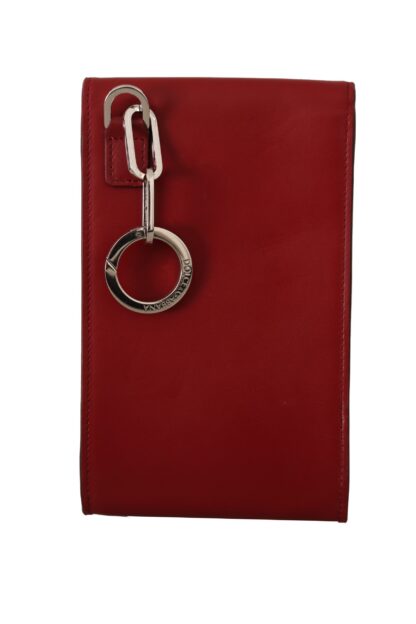 Dolce & Gabbana - Red Leather Universal Phone Pocket Case