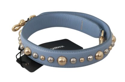 Dolce & Gabbana - Elegant Blue Leather Shoulder Strap