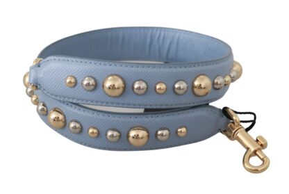 Dolce & Gabbana - Elegant Blue Leather Shoulder Strap