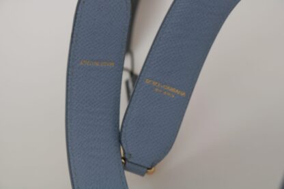 Dolce & Gabbana - Elegant Blue Leather Shoulder Strap