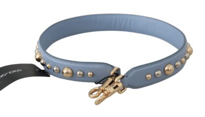 Dolce & Gabbana - Elegant Blue Leather Shoulder Strap