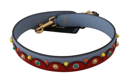 Dolce & Gabbana - Elegant Blue Leather Shoulder Strap Accessory