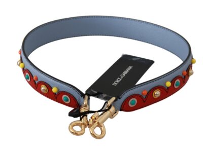 Dolce & Gabbana - Elegant Blue Leather Shoulder Strap Accessory