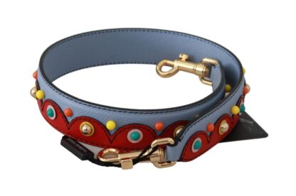 Dolce & Gabbana - Elegant Blue Leather Shoulder Strap Accessory