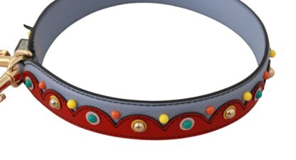 Dolce & Gabbana - Elegant Multicolor Leather Shoulder Strap