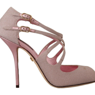 Dolce & Gabbana - Pink Glitter High Heel Sandals