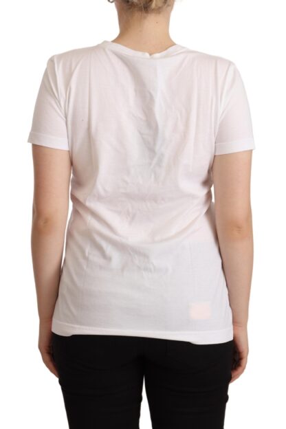 Dolce & Gabbana - Chic White Cotton Tee with D&G Motif