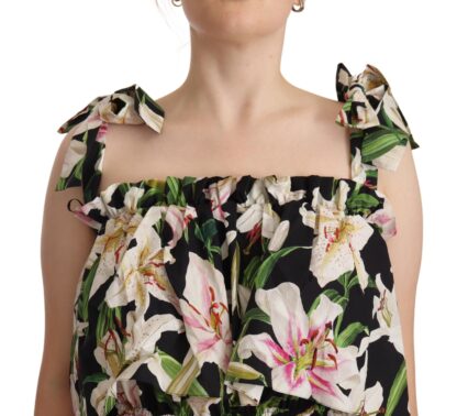 Dolce & Gabbana - Elegant Sleeveless Floral Cotton Top