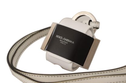 Dolce & Gabbana - Chic Leather Airpods Case in Monochrome