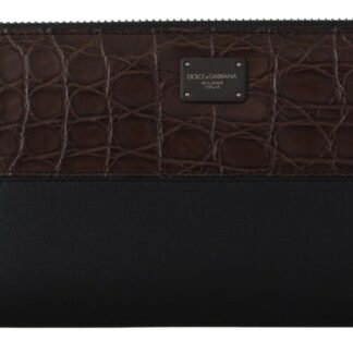 Dolce & Gabbana - Elegant Black Leather Continental Wallet