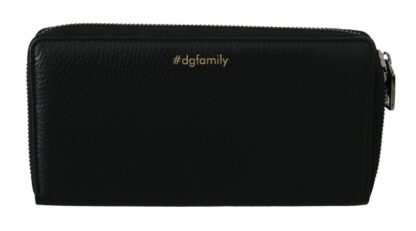 Dolce & Gabbana - Elegant Black Leather Continental Wallet