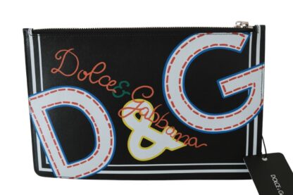 Dolce & Gabbana - Elegant Black Leather Coin Wallet