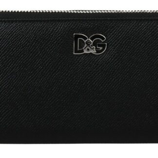 Dolce & Gabbana - Elegant Black Leather Continental Wallet