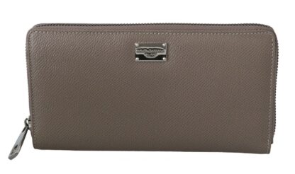 Dolce & Gabbana - Beige Continental Zip Leather Wallet