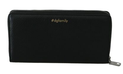 Dolce & Gabbana - Elegant Black Leather Zip Wallet