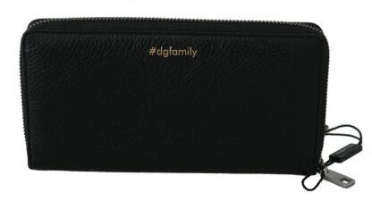 Dolce & Gabbana - Chic Black and Red Leather Continental Wallet