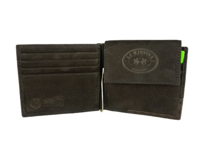 La Martina - Elegant Black Leather Wallet for Men