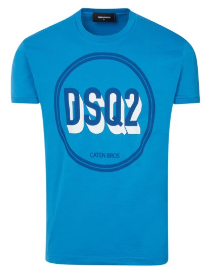 Dsquared² - Blue Cotton Men T-Shirt