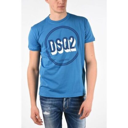 Dsquared² - Blue Cotton Men T-Shirt