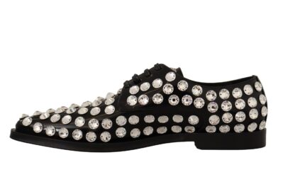 Dolce & Gabbana - Crystal-Embellished Leather Formal Flats