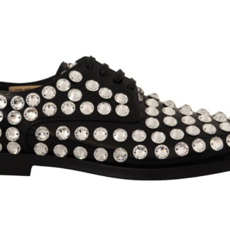 Dolce & Gabbana - Elegant Eel Leather Lace-Up Formal Flats