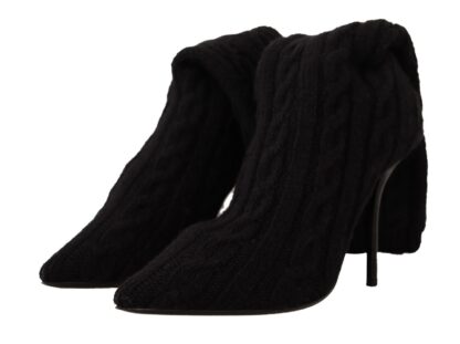 Dolce & Gabbana - Elegant Stretch Sock Boots in Black