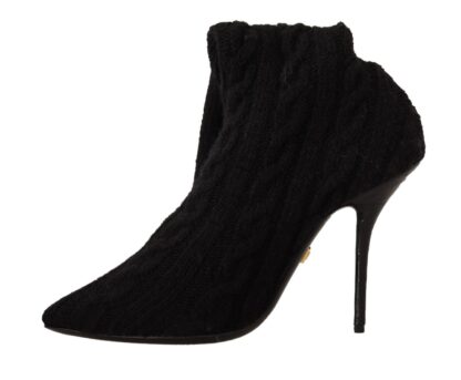 Dolce & Gabbana - Elegant Stretch Sock Boots in Black