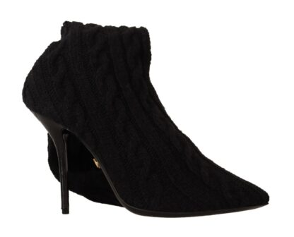 Dolce & Gabbana - Elegant Stretch Sock Boots in Black