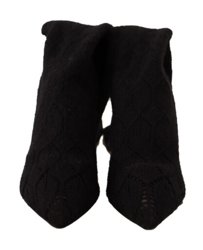 Dolce & Gabbana - Elegant Black Stretch Socks Boots